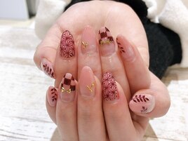 和風柄ネイル