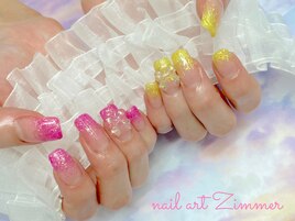 ラメグラ＋パーツ/韓国リボン