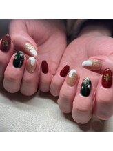 ヴェール(VERT)/クリスマスネイル/雪ネイル/ラメ