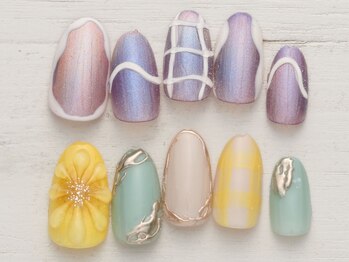 ネイルミックス 新宿店(Nail Mix)の写真/【5990円★トレンドコース(60分)】シーンに合わせたオシャレなネイルで指先からHAPPYに!（新作8/1～）/新宿