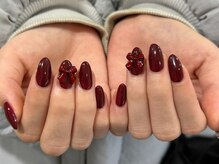 ローランリム(LORAN Lim)/ボルドーリボンネイル♪