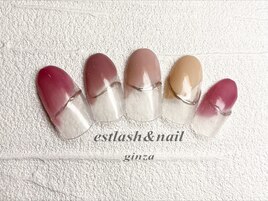 カラフルバルーンフレンチネイル