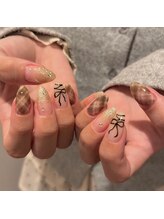 キコ 仙台東口店(kico)/チェック×手描きリボン