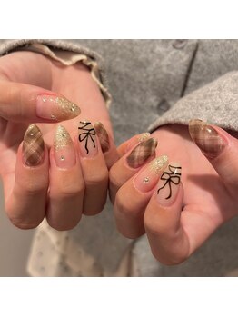 キコ 仙台東口店(kico)/チェック×手描きリボン