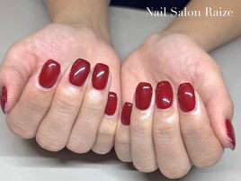 ワンカラー/ボルドーネイル