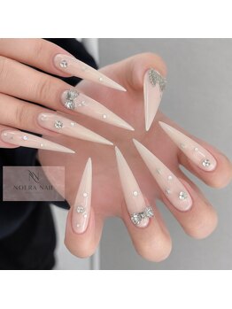 ノエラ ネイル 大塚店(NOERA NAIL)の写真/推し活・イベント・夜職にも映える、キラキラワンホン♪