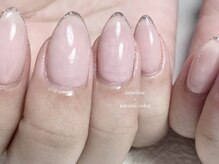 ジュエ ネイルスタジオ(jouer nailstudio.)/ラメラインネイル