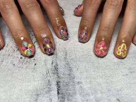 カラフルお花アート[新宿]