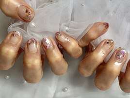 持ち込みネイル/押し花