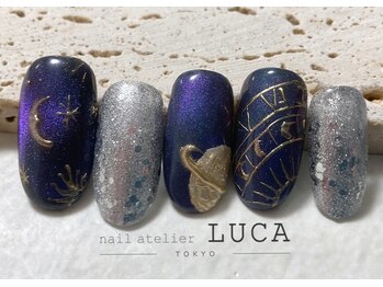 ネイルアトリエルカ(nail atelier LUCA)/W-300 大人ギャラクシーネイル