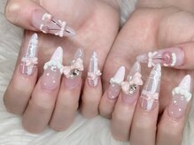ベティネイル アイラッシュ(Betty Nail)/春ネイル☆さくらんぼネイル