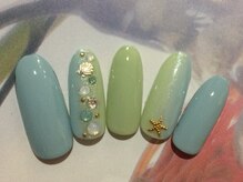 ネイルサロン リリオ(Nail Salon Ririo)/縦グラ爽やかネイル