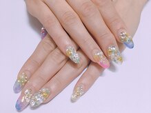 モカネイル(moca nail)の雰囲気（【9000円定額ジェルネイル】淡い色がドリーミィで可愛いデザイン）