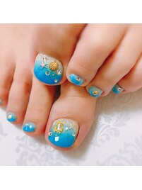 砂浜ネイル