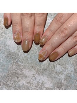 アティックネイルアトリエ(attic nail atelier)/ミラーチェックネイル★