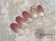 ミモザネイル(MIMOSA Nail)/カラーグラデーション×フラワー