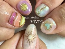ヴィーヴル(vivre.)/マグネット/夏ネイル/ぷっくり