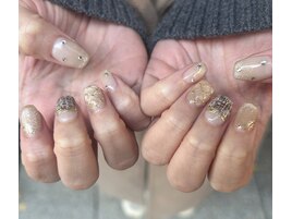 ツイード×キルティング