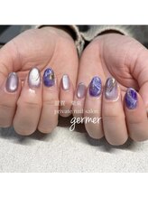 ジェルメ(germer)/宝石ネイルアメジストイメージ!!