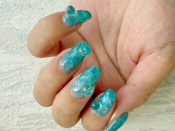 ネイルサロン ジョアアンジェ 天王寺店(joie ange)/ニュアンスネイル/ブルーネイル