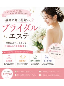 キートス(Kiitos)の写真/【本気ブライダル痩身】二の腕はみ肉×小顔毛穴ケア！360度どこから見ても華奢見え＆透き通る美肌へ