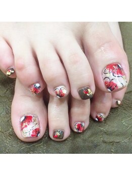 ネイルサロン ディーバ ギンザ(Nail salon Diva GINZA)/フットフラワーネイル
