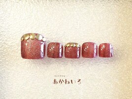 春夏フット　マグネット　赤色