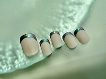 ネイル ドゥ 岡山駅前店(Nail Doux)/イリデッセンスフレンチフット