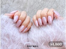 ファストネイル 横浜ANNEX店(FAST NAIL)/細フレンチ/ミラーフレンチ/春
