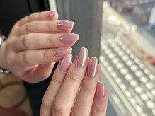 透明感マグネットネイル