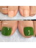 《nail foot》巻き爪緩和ジェル使用☆ ワンカラーコース ¥8100