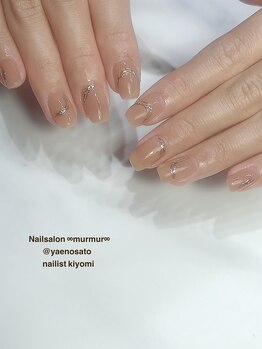 マーマ 八戸ノ里店(murmur)/ニュアンスミラーネイル