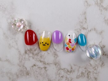 ショコ アンド ラム(Syoko&Lum)/☆5月の猫ネイル☆