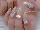 冬ネイル、キラキラネイル