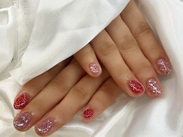 ツーカラーのラメ