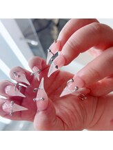 u.Neek【ユニーク】長さだし/スカルプ/定額/持ち込み/海外風/ベイビーブーマー/【スカルプ】オーダーネイル