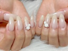 ネイルサロン ジョアアンジェ 天王寺店(joie ange)/ホワイトネイル/ちゅるんネイル