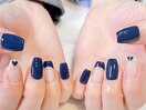 ★navy×heart