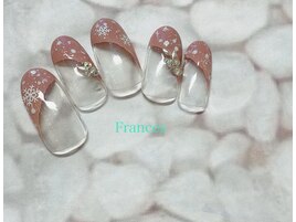 雪の結晶ネイル