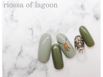 リオッサ オブ ラグーン(RIOSSA of Lagoon)/ブローチ×フグリーン