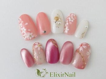 エリクサーネイル 神田(Elixir Nail)/ハンドやり放題/クーポン使用