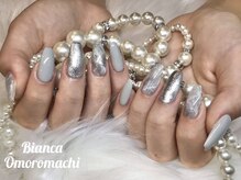 ビアンカ 沖縄おもろまち店(BIANCA)/グレー×大理石ネイル★彡