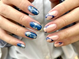 アート120min ちぐはぐネイル