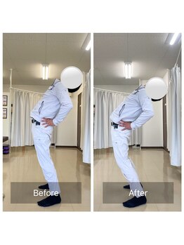 ナオル整体 大里院(NAORU整体)/30代男性 反るのが辛い