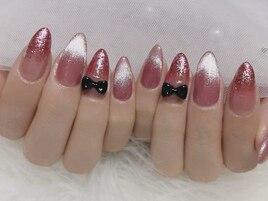 バレンタインネイル