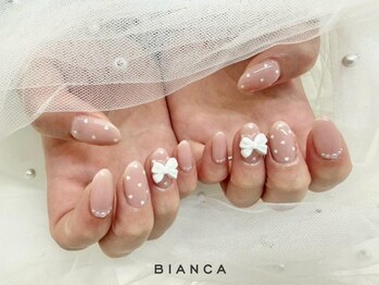 ハート×リボンネイル¥8800