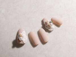 大人3Dフラワーnail