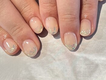 ネイルサロン イントゥ(into_)/オーロラ　ホロ　グラデーション