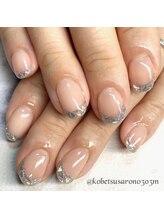 エム(M)/ガラスフレンチネイル☆