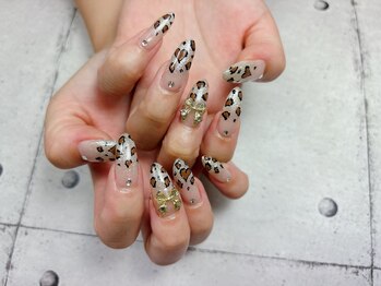 ネイル ビューティーマジック 葛西本店/レオパード柄ネイル
